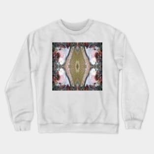 Lilly Pond and Vines in Yellow by South Australian artist Avril Thomas Crewneck Sweatshirt